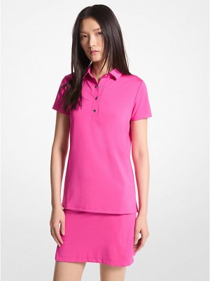 Michael Kors Golf Tech Performance Poloshirt Dame CERISE | DKFDM1465