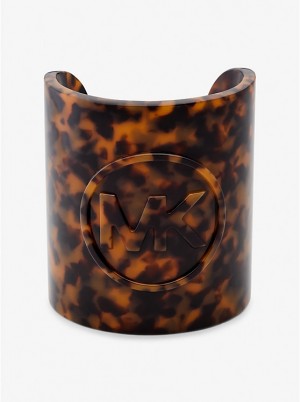 Michael Kors Logo Tortoiseshell Acetate Cuff Armbånd Dame TORTOISE | DKPJZ1513