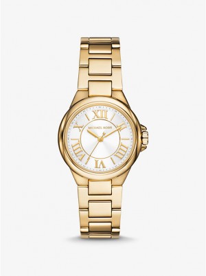 Michael Kors Mini Camille Gold-Tone Ur Dame Guld | DKDKC1596