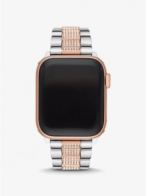 Michael Kors Pavé Two-Tone Strap For Apple® Ur Dame TWO TONE | DKDFL1647