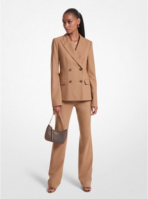 Michael Kors Stretch Wool Bukser Dame Mørke | DKTCI1447